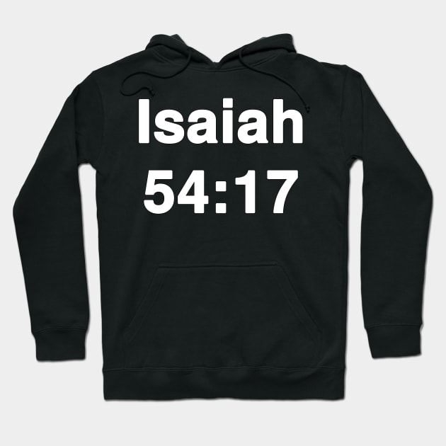 Isaiah Typography Hoodie by Holy Bible Verses